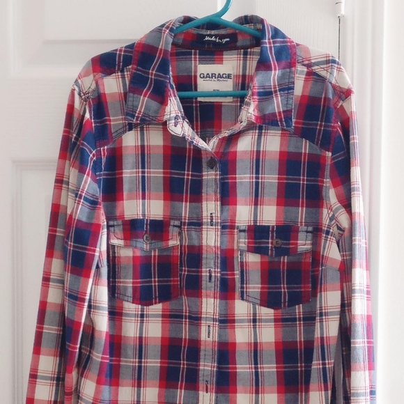 Garage plaid button-up - Picture 2 of 2
